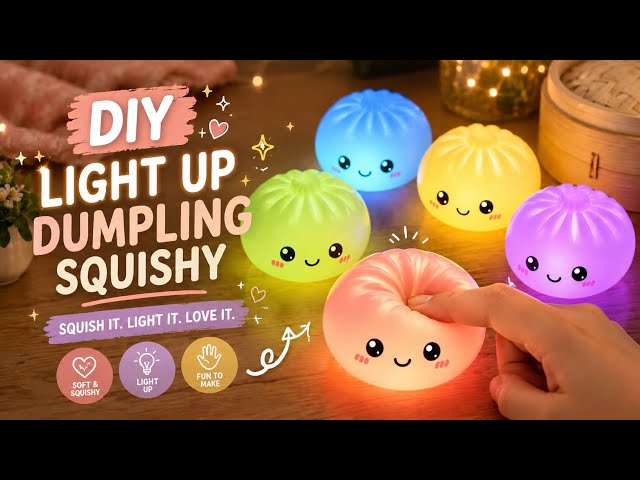 Squishy Dumpling con Luces LED 8.5 cm