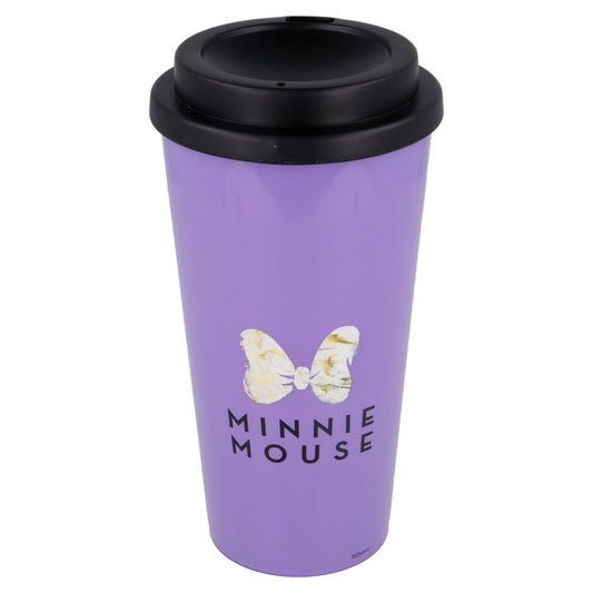 VASO PARA CAFÉ DOBLE PARED MINNIE MOUSE 520 ML